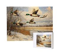 Jigsaw Puzzles for Adults 3000, Puzzle for Adults, Challenging Puzzle Educational Games, Puzzles Game for The Whole for Women, Gifts for Men, Home Decoration, Theme:（Wild Duck Reed) z-912