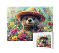 Jigsaw Puzzles for Adults 3000, Puzzle for Adults, Challenging Puzzle Educational Games, Puzzles Game for The Whole for Women, Gifts for Men, Home Decoration, Theme:（Flower Bear) z-374