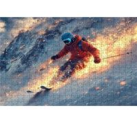 Jigsaw Puzzles for Adults 3000 Ski 3000 Piece Jigsaw Puzzles for Adults, Challenging Puzzle Educational Game for The Whole for Women Gifts for Men Wall Art Room Decor Athlete 48 x 32 In RXPT-273