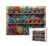 Jigsaw Puzzles for Adults 3000 Succulent Plant, 3000 Piece Jigsaw Puzzles for Adults, Educational Game Jigsaw Puzzle 48.8x32in Suitable for Decompression and Wall Decor, Puzzle Gifts x-177