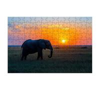 Jigsaw Puzzles for Adults 3000, Sunset Jigsaws 3000 Pieces for Adults, Impossible Jigsaws Puzzle Challenging Game for The Whole, Wooden Jigsaw Puzzles for Gifts for Women, Decor Theme:Elephant -1570