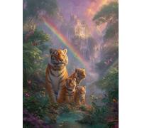 Jigsaw Puzzles for Adults 3000, Tiger Forest, Classic YHPGL0-521 | Challenging Puzzles, Games and Family Activities, for Home Wall Decoration, Great Gift Idea, Back Letters Hints/A-D Sections