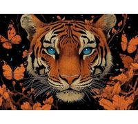 Jigsaw Puzzles for Adults 3000 Tiger Impossible Jigsaw for Adults Educational Games Butterfly Puzzle 3000 Pieces Suitable Beginners and Girl Aged 14 up Also Women Men Beautiful Gifts 122x81cm C-816
