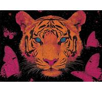 Jigsaw Puzzles for Adults 3000 Tiger Impossible Jigsaw for Adults Educational Games Butterfly Puzzle 3000 Pieces Suitable Beginners and Girl Aged 14 up Also Women Men Beautiful Gifts 122x81cm C-881