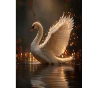 Jigsaw Puzzles for Adults 3000, White Swan On The Lake, Classic YHPGL0-332 | Challenging Puzzles, Games and Family Activities, for Home Wall Decoration, Great Gift Idea, Back Letters Hints/A-D Sections