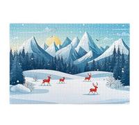 Jigsaw Puzzles for Adults 3000, Winter Jigsaw Puzzles for Adults, Deer Jigsaws 3000 Pieces Wooden Puzzle with Exquisite Packaging Box, Impossible Puzzle for Home Decor, Gifts for Women/Men, -4079