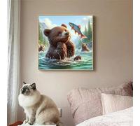 Jigsaw Puzzles for Adults 35 piece Bear River, 35 Piece Difficult jigsaw puzzles for adults, Challenging Jigsaws 35 pieces, Puzzle Game for The Whole for Women, Gifts for Men 30x30cm