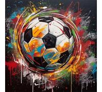 Jigsaw Puzzles for Adults 35 piece Football Graffiti, 35 Piece Difficult jigsaw puzzles for adults, Challenging Jigsaws 35 pieces, Puzzle Game for The Whole for Women, Gifts for Men 30x30cm