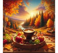 Jigsaw Puzzles for Adults 35 Piece Golden Autumn, Jigsaws 35 pieces for adults Family Activity, Challenging puzzles Games, Colourful, Beautiful Decoration Puzzle