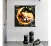 Jigsaw Puzzles for Adults 35 piece Moon Cat, 35 Piece Difficult jigsaw puzzles for adults, Challenging Jigsaws 35 pieces, Puzzle Game for The Whole for Women, Gifts for Men 30x30cm