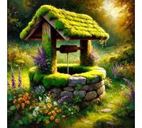 Jigsaw Puzzles for Adults 35 piece Moss Well, 35 Piece Difficult jigsaw puzzles for adults, Challenging Jigsaws 35 pieces, Puzzle Game for The Whole for Women, Gifts for Men 30x30cm