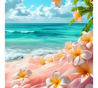 Jigsaw Puzzles for Adults 35 Piece Seaview Flower 28x28cm, Creative puzzles for adults 35 Piece Funny and Artistic Christmas Birthday Gifts for Boys Girls