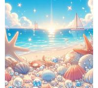 Jigsaw Puzzles for Adults 35, Sunrise Shell Pearl Puzzle for Adults, Memory Games, Logic Puzzles, Impossible Hard Challenge, Relaxation, Puzzle 35 Pieces