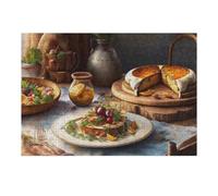 Jigsaw Puzzles for Adults 38x26cm/1000pcs A Festive Table Setting with Gourmet Dishes Puzzle for Adults Relax Games Difficult Hard Gifts for Friends And Family 38x26cm/1000pcs