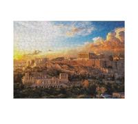 Jigsaw Puzzles for Adults 38x26cm/1000pcs Acropolis of Athens Sunset Puzzle for Adults Relax Games Difficult Hard Gifts for Friends And Family 38x26cm/1000pcs
