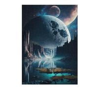 Jigsaw Puzzles for Adults 38x26cm/1000pcs Alien Waterfall Landscape Jigsaw Puzzle Hands-on Game Difficult Challenge Gifts for Friends And Family 38x26cm/1000pcs