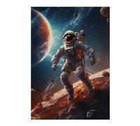 Jigsaw Puzzles for Adults 38x26cm/1000pcs Astronaut Galaxy Adult Puzzles Brain Teaser Game Hand Speed Race Unique Birthday And Gifts 38x26cm/1000pcs
