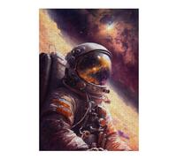 Jigsaw Puzzles for Adults 38x26cm/1000pcs Astronaut Reflection Jigsaw for Adults Brain Teaser Game A Work of Art Birthday Present, Gifts, 38x26cm/1000pcs