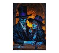 Jigsaw Puzzles for Adults 38x26cm/1000pcs Baron Samedi And Maman Brigitte in Gothic Setting Adult Puzzles Hands-on Game Stress Reliever Fun at Home Activities, 38x26cm/1000pcs