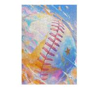 Jigsaw Puzzles for Adults 38x26cm/1000pcs Baseball Starburst Adult Jigsaw Puzzle Brain Teaser Game A Work of Art Challenging To Complete 38x26cm/1000pcs