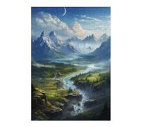 Jigsaw Puzzles for Adults 38x26cm/1000pcs Beautiful Green Land Jigsaw Relaxing Games Analysis And Logic Unique Birthday And Xmas Gifts 38x26cm/1000pcs
