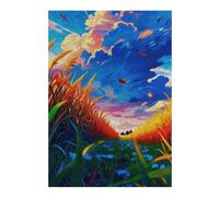 Jigsaw Puzzles for Adults 38x26cm/1000pcs Beautiful Ricefield Jigsaw for Adults Brain Teaser Game A Work of Art Birthday Present, Gifts, 38x26cm/1000pcs