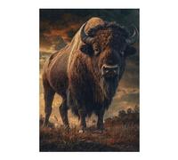 Jigsaw Puzzles for Adults 38x26cm/1000pcs Bison’s Stance Adult Puzzles Brain Teaser Game Hand Speed Race Unique Birthday And Gifts 38x26cm/1000pcs
