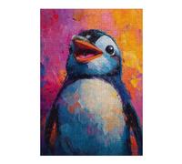 Jigsaw Puzzles for Adults 38x26cm/1000pcs Blissful Cute Penguin Puzzle for Adults Relaxing Games Perfect Decoration for Birthday, Chrismas 38x26cm/1000pcs