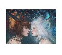 Jigsaw Puzzles for Adults 38x26cm/1000pcs Butterfly Fantasy Romance Puzzles for Adults Brain Teaser Game Wall Art Educational Challenge 38x26cm/1000pcs
