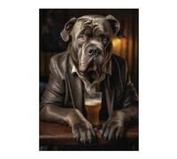 Jigsaw Puzzles for Adults 38x26cm/1000pcs Cane Corso in The Pub Puzzle for Adults Relaxing Games Perfect Decoration for Birthday, Chrismas 38x26cm/1000pcs