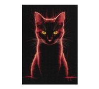 Jigsaw Puzzles for Adults 38x26cm/1000pcs Cat Fire Cat Jigsaw for Adults Brain Teaser Game A Work of Art Birthday Present, Gifts, 38x26cm/1000pcs