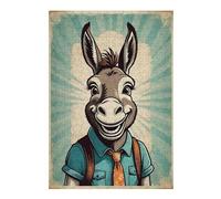 Jigsaw Puzzles for Adults 38x26cm/1000pcs Cheerful Donkey in A Suit Puzzles for Adults Relax Games Presents for Women Fun Activities at Home 38x26cm/1000pcs
