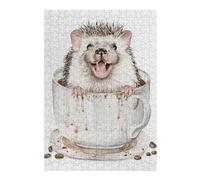 Jigsaw Puzzles for Adults 38x26cm/1000pcs Coffee Hog Jigsaws for Adults Relaxing Games Improve Memory for Birthday, Chrismas 38x26cm/1000pcs