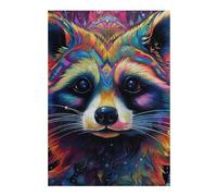 Jigsaw Puzzles for Adults 38x26cm/1000pcs Colorful Raccoon Artwork Jigsaw for Adults Toy Wall Decor Presents for Women Great Gift for Gaming 38x26cm/1000pcs
