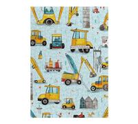 Jigsaw Puzzles for Adults 38x26cm/1000pcs Construction Vehicles Pattern Jigsaw Toy Wall Decor Difficult Hard Deal As Gifts for The Whole Family 38x26cm/1000pcs