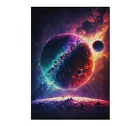 Jigsaw Puzzles for Adults 38x26cm/1000pcs Cosmic Dualism Planetary Contrast Jigsaw Puzzle DIY Toys Enhance Memory Gifts for Friends And Family 38x26cm/1000pcs