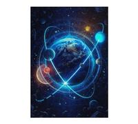 Jigsaw Puzzles for Adults 38x26cm/1000pcs Cosmic Harmony Celestial Dance Jigsaws for Adults Fun Games Perfect Decoration Challenging To Complete 38x26cm/1000pcs