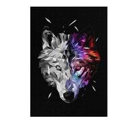 Jigsaw Puzzles for Adults 38x26cm/1000pcs Cosmic Wolf Puzzle for Adults Relaxing Games Perfect Decoration for Birthday, Chrismas 38x26cm/1000pcs