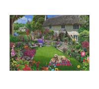 Jigsaw Puzzles for Adults 38x26cm/1000pcs Country Cottage Garden Scene Jigsaw Relaxing Games Analysis And Logic Unique Birthday And Xmas Gifts 38x26cm/1000pcs
