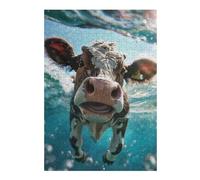 Jigsaw Puzzles for Adults 38x26cm/1000pcs Cow Sea Jigsaw Puzzle Toy Wall Decor Difficult Challenge Deal As Gifts for The Whole Family 38x26cm/1000pcs