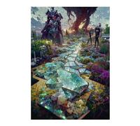 Jigsaw Puzzles for Adults 38x26cm/1000pcs Crystal Labyrinth Fantasy Scene Puzzle for Adults Brain Teaser Game Precision Cutting Great Gift for Gaming 38x26cm/1000pcs