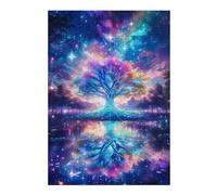 Jigsaw Puzzles for Adults 38x26cm/1000pcs Crystal Tree Anime Style Adult Puzzles Hands-on Game Stress Reliever Fun at Home Activities, 38x26cm/1000pcs
