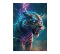 Jigsaw Puzzles for Adults 38x26cm/1000pcs Electric Tiger Roar -1 Jigsaw for Adults Toy Wall Decor Presents for Women Great Gift for Gaming 38x26cm/1000pcs