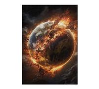 Jigsaw Puzzles for Adults 38x26cm/1000pcs Exploding Earth Planet Adult Puzzles Brain Teaser Game Hand Speed Race Unique Birthday And Gifts 38x26cm/1000pcs