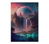 Jigsaw Puzzles for Adults 38x26cm/1000pcs Fantasy Waterfall Landscape Jigsaw for Adults Brain Teaser Game A Work of Art Birthday Present, Gifts, 38x26cm/1000pcs