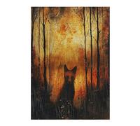 Jigsaw Puzzles for Adults 38x26cm/1000pcs Firelit Dingo Puzzle for Adults Relaxing Games Stress Reliever Help The Brain Exercise 38x26cm/1000pcs