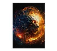 Jigsaw Puzzles for Adults 38x26cm/1000pcs Flaming Tiger Artwork Jigsaws for Adults Relaxing Games Difficult Challenge Christmas Birthday Gifts 38x26cm/1000pcs
