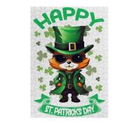 Jigsaw Puzzles for Adults 38x26cm/1000pcs Fox Saint Patricks Day Adult Jigsaw Puzzle Relaxing Games Analysis And Logic Fun Activities at Home 38x26cm/1000pcs