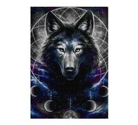 Jigsaw Puzzles for Adults 38x26cm/1000pcs Galactic Wolf Dreamscape Adult Puzzles Relaxing Games Hand Speed Race Gifts for Friends And Family 38x26cm/1000pcs