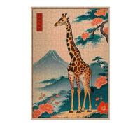 Jigsaw Puzzles for Adults 38x26cm/1000pcs Giraffe Japanese Adult Puzzles Hands-on Game Stress Reliever Fun at Home Activities, 38x26cm/1000pcs